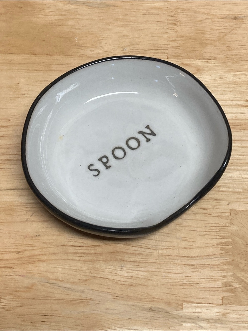 Hearth and Hand with Magnolia Stoneware Embossed Spoon Rest